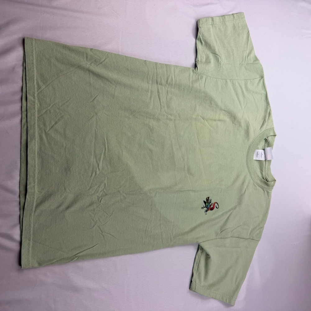 Caribbean Soul T Shirt Mens Large Green Got Wind Tropical Gecko Graphic Tee